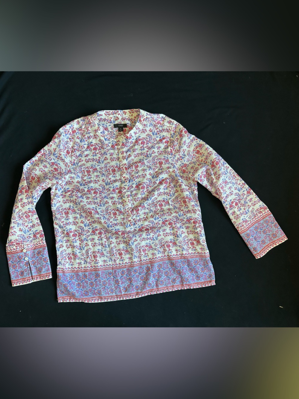 J. Crew Pink and Purple Floral Button-Up